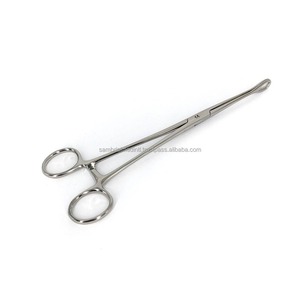 Venta caliente 24cm Pinzas de Ginecología de acero inoxidable alemán Operación manual Soporte de esponja Foerster Junta de caja recta sin óxido - Product Image 1