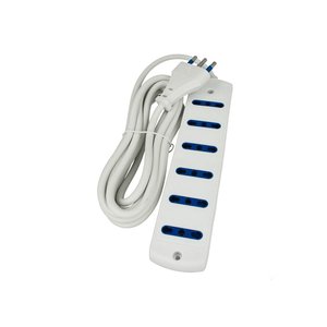 Ciabatta a 6 vie con cavo da 1.5 metri, forniture elettriche bianche/ciabatte e prolunghe - Product Image 2