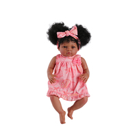 Poupée Reborn Babeside Ama 20'' Bébé Fille Afro-Américaine, Jouet Doux, Poupée Mannequin, Mini Jouet avec Ensemble Coquillages d'Été
