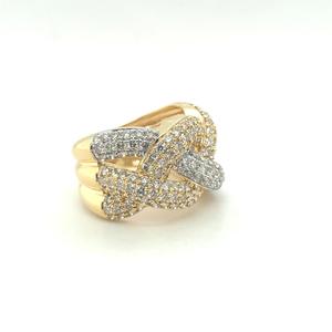 Best Selling Handmade Two Tone 14 Kt Real Diamond <b>Finger</b> <b>Ring</b> with 2.25 Diamond Ct for Girls Engagement <b>Ring</b> for Export Fashion Jewelry - Product Image 2