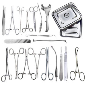 Kit de chirurgie mineure avec porte-aiguille ciseaux poignée de scalpel Instruments chirurgicaux en acier inoxydable à usage médical CE OEM - Product Image 1