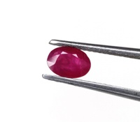 Pierres précieuses naturelles de rubis de Birmanie rose rougeâtre 6x8mm ovale coupe poire à facettes en vrac ambre pierres précieuses pour la fabrication de colliers