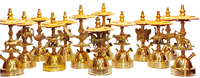 Chicha de luxe Farida en laiton massif égyptien finition miroir – Chicha de table artisanale haut de gamme en forme d'animal, exclusive et limitée