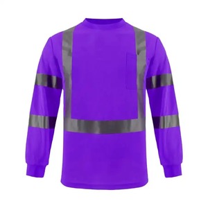 Camisetas de Seguridad Reflectantes de Alta Calidad, Más Vendidas, de Manga Larga con Tela Transpirable y Bolsillo, Venta al por Mayor de Fábrica - Product Image 6
