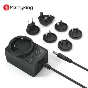 US Plug Heavy-Duty 13.5V 6A 24V 2A 15V 3.5A 30V 1A 42V 0.5A AC/DC Power Adapter with C-tick Certification for Electric Scooters