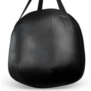 Sac de frappe lourd en cuir PU et PVC noir pur, léger, écologique, respirant, avec logo personnalisé imprimé, pour entraînement de boxe, vente en gros - Product Image 3