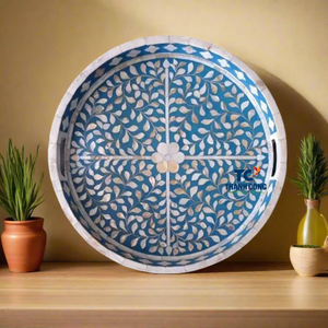 Factory Price MOTHER OF PEARL TRAY Made in Vietnam Great for <b>Ramadan</b> Hospitality Events and Souvenir Stores Abroad - Product Image 1