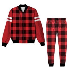 ชุดวอร์มผ้าฟลีซแบบยูนิเซ็กซ์สำหรับฤดูหนาว ชุด 2 ชิ้น ชุดออกกำลังกายสำหรับผู้ชาย พิมพ์ลายแบบซับลิเมชั่น ชุดจ็อกเกอร์ รับผลิตตามสั่งจำนวนมาก - Product Image 4