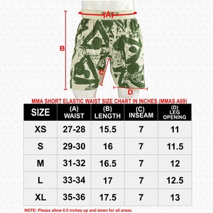 Pantalón Corto Ligero de MMA Blaze Fight Wear al por Mayor, Pantalón Corto Personalizado de Lucha BJJ Elástico en Cuatro Direcciones para Entrenamiento Sin Gi con Cintura Media - Product Image 6