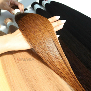 Extensions de cheveux vierges bruts vietnamiens en vrac, teints, lisses et épais, toutes nuances, trame unique, prix usine - Product Image 3