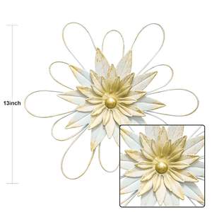 Décoration murale en métal Forme unique Décoration suspendue Sculpture antique pour la maison Salon Chambre à coucher - Product Image 3