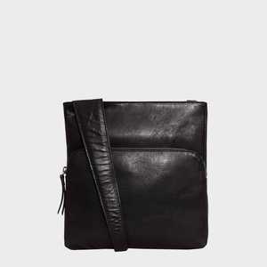 Saman exporta alta calidad hecho a mano negro Vintage cuero bandolera exclusivo cuero genuino geométrico directo superior indio - Product Image 2