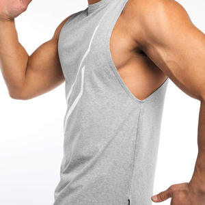 Débardeur de gymnastique pour hommes de marque privée personnalisable vêtements de sport en coton respirants sans manches rapides et gratuits débardeurs décontractés de sport - Product Image 6