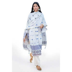 Conjunto de Traje Jacquard de 3 Piezas para Mujer con Dupatta MJ-62003 - Product Image 6