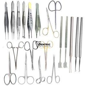 Juego de 22 instrumentos de blefaroplastia para cirugía ocular Herramientas manuales de cirugía plástica con estándar de seguridad ISO13485 Clase I - Product Image 1