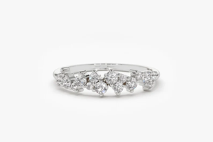 Bague d'éternité en diamant de laboratoire 18K or massif torsadé Alliance en forme de diamant CVD certifié IGI Bijoux pour fournisseur indien - Product Image 2