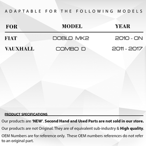 Reflector de Parachoques Trasero Derecho-Izquierdo para Fiat Doblo, Opel Combo D - Product Image 2