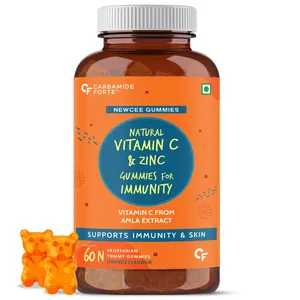 Permen Karet Vitamin C dengan Seng untuk Pria, Wanita & Anak-anak | Peningkat Kekebalan Alami, Antioksidan, Jantung, Rambut, Kulit & Pembuat Kolagen