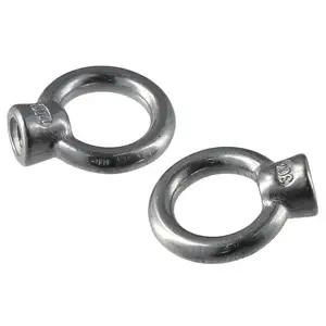 สลักเกลียวลิฟต์สแตนเลส 304 ขนาด M8 M10 M12 จากโรงงาน ผลิตตามแบบ OEM หัวกลมเคลือบสังกะสี พร้อมห่วงยก ขนาด M3 M4 แบบเรียบ - Product Image 1