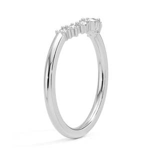 แหวนแต่งงานเพชรโมอิสซาไนต์ทรงกลม แหวนทอง 9K ดีไซน์หรูหรา - Product Image 4