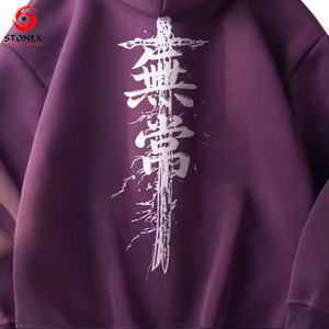 Sweat à capuche en molleton 100% coton pour homme, design personnalisé, impression de haute qualité, séchage rapide, service OEM, col à capuche - Product Image 3