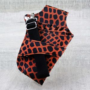Cheetah Design Hairdressing Scissors <b>Holster</b> Waist Pouch High Quality Bag Cheetah Texture Barber Comb Holder - Product Image 1