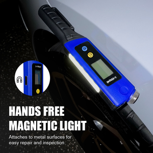 LEMATEC เครื่องวัดความดันลมยางแบบดิจิตอล 3-150 ปอนด์ต่อตารางนิ้วจอแสดงผล LCD พร้อมแม่เหล็กและไฟ LED แบตเตอรี่แบบชาร์จไฟได้แบบสากล - Product Image 2