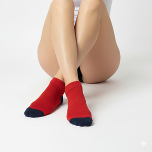 Chaussettes de compression unisexes en coton respirantes, personnalisables avec logo OEM, antidérapantes, argentées, pour hommes et femmes, tricotées pour le printemps - Product Image 3