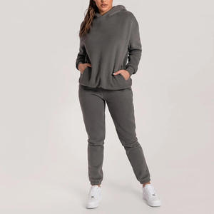 High Quality Custom Logo Blank Jogger <b>Flare</b> Sweatpants Cropped Pullover Plain Sweat Suit Mens Two Piece Hoodie Sets Tracksuit - Product Image 3