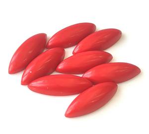 Piedra preciosa de Coral sintético hecha a mano de alta calidad 2x4mm-15x30mm cabujón de marquesa parte posterior plana joyería roja suelta a precio mayorista - Product Image 5