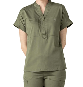 2025 uniformes médicos de manga corta uniformes de Enfermería de Hospital uniforme Unisex hombres mujeres enfermera Scrubs Set de Pakistán - Product Image 4