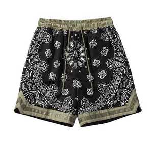 Los Mejores Shorts Deportivos de Playa Negros con Diseño de Moda Sublimado 2026, 100% Personalizables, Corte Ajustado, para Hombres - Product Image 1