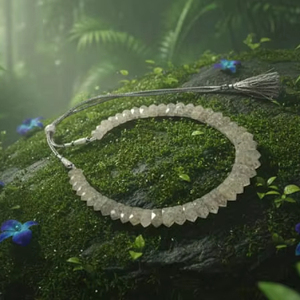 Collier ras du cou facetté Herkimar de qualité AAA avec chaîne pour bijoux de fête, pierre précieuse naturelle - Product Image 2