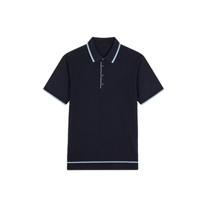 Polo de manga corta para hombre, 100% algodón, Impresión de logotipo personalizado o bordado, camiseta de manga corta de color sólido, venta al por mayor - Product Image 6