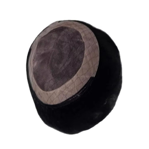 Toupet en cheveux humains à base mono, perruque à base mono, prothèse capillaire en cheveux humains, taz hair bd - Product Image 2