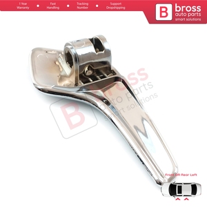 มือจับประตูด้านในซ้าย BDP219 ทำจากพลาสติกเคลือบอลูมิเนียม สำหรับรถ Corsa D S07 ปี 2006-2014 แบบ 4/5 ประตู แฮทช์แบค แวน 13297813 - Product Image 5