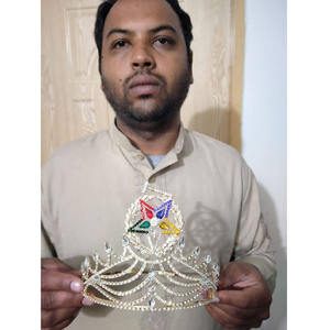 Masonic Regalia OES Crown High-quality metal with silver plating rhinestones Order of the Eastern <b>Star</b> Crown Rhinestone 2026 - Product Image 4