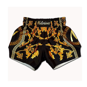 2024 personnalisable taille moyenne élastique Muay Thai boxe entraînement Shorts MMA combat combat porte des Shorts de boxe thaïlandais - Product Image 1