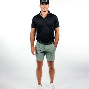 Shorts de golf de haute qualité pour hommes Shorts tricotés de couleur unie à évacuation de l'humidité à séchage rapide pour hommes avec logo personnalisé - Product Image 1