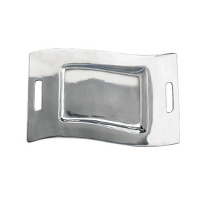 Último diseño para desayuno y cena bandeja de comida de acero inoxidable para restaurante plato de cena hecho a mano diseño de martillo recubierto de cobre - Product Image 4