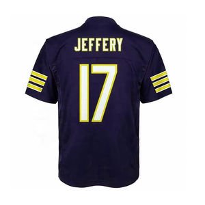 Camiseta de fútbol americano personalizada de alta calidad, venta al por mayor, técnica de sublimación uniforme de Spandex con logotipo de edad, estilo de pantalones cortos - Product Image 4