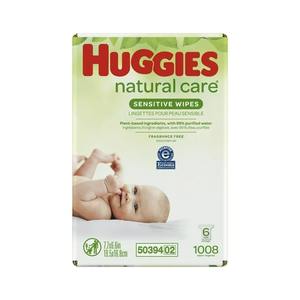 Lingettes Huggies Natural Care pour bébé, non parfumées, 6 paquets de recharge (1008 lingettes au total) - Product Image 6