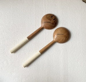 Serveur de salade en bois décoratif de meilleure qualité, outil de serveur de salade en gros avec poignée en résine à vendre, outils de cuisine, décoration de table - Product Image 6
