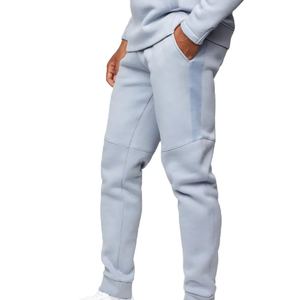 Ensemble de survêtement respirant et doux personnalisable en deux pièces pour homme, sweat-shirt et pantalon de jogging, vêtements de sport pour la course à pied en plein air - Product Image 3