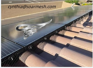 แผงโซลาร์เซลล์แบบตาข่ายสำหรับหลังคากระเบื้องสเปน ขนาดตัดสำเร็จ 5 ฟุต x 8 นิ้ว  แผ่นเหล็กชุบสังกะสี 1.5 มม. ป้อง<span class=keywords><strong>กัน</strong></span><span class=keywords><strong>นก</strong></span> เคลือบพีวี<span class=keywords><strong>ซี</strong></span> พร้อมติดตั้ง - Product Image 6