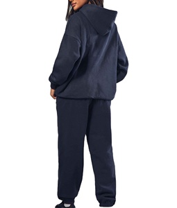 Hot Selling <b>Oversize</b> Drop Shoulder Women's Polyester/Cotton Tracksuits Anti-Pilling Breathable 2 Piece <b>Jogger</b> Winter at Nurak - Product Image 6