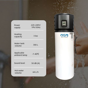 <span class=keywords><strong>Chauffe</strong></span>-<span class=keywords><strong>eau</strong></span> intelligent tout-en-un pour la maison avec pompe à chaleur, réfrigérant R410A/R32/R134A, contrô<span class=keywords><strong>l</strong></span>é par application, utilisation extérieure, 200L - Product Image 2