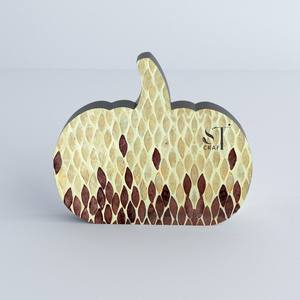 Articles chauds Nacre Citrouille Table pour Halloween Décoration Vacances Décor artisanal en gros fabriqué au Vietnam - Product Image 5