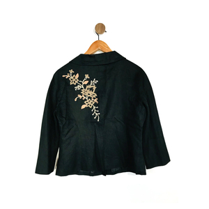 OEM Manufacturer's Solid Pattern Bullion Wire Embroidery Jacket for Winter Custom Crest Epaulettes Stand Collar Canvas Low MOQ - Product Image 2