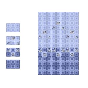 Nouvelle texture 3d bloc design gris couleur carreaux muraux en céramique 30x45cm - Product Image 5